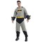 Men's Batman Onesie Costume Gray Black Jumpsuit DC Comics Outfit